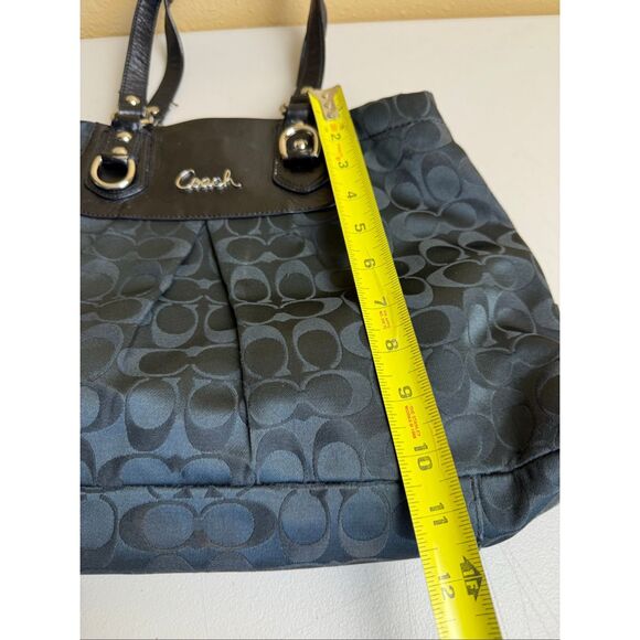 Coach Ashley Signature Sateen Carryall Tote Black F15510 – Authentic” - Picture 14 of 16